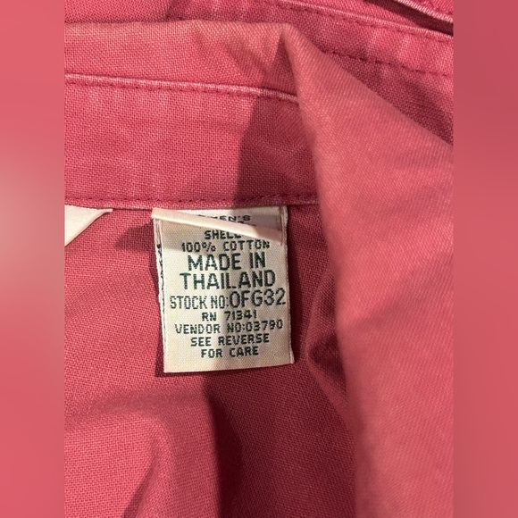 L.L. Bean Vintage Y2K Women's M P Red Jacket Logo Casual Chore Barn Coat READ - Picture 13 of 16